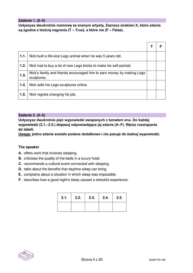 Matura próbna CKE angielski grudzień 2022