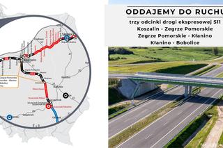 Nowy odcinek drogi S11 Koszalin - Bobolice