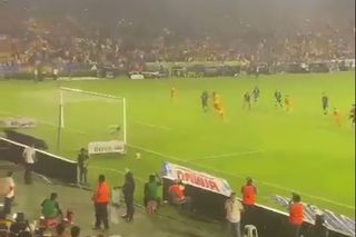 Fanka Ekwadoru odsłoniła nagie piersi na trybunach. Wszyscy się nabrali, nagranie stało się viralem