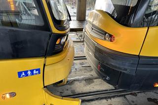 Zderzenie tramwajów na Moście Gdańskim w Warszawie