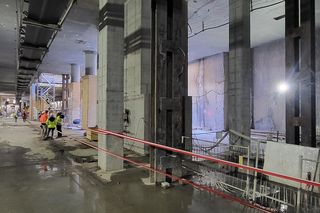 Metro Lazurowa w budowie