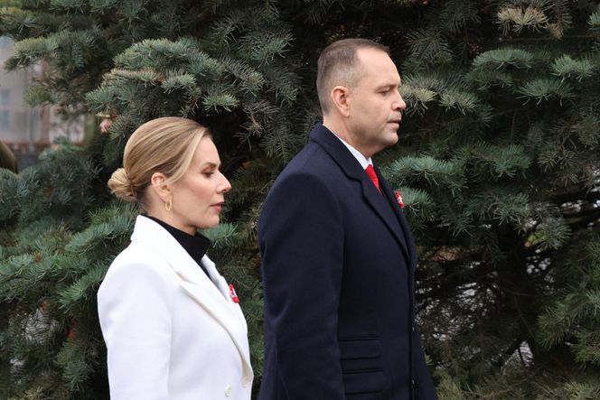 Marta Nawrocka w czasie obchodów Narodowego Święta Niepodległości