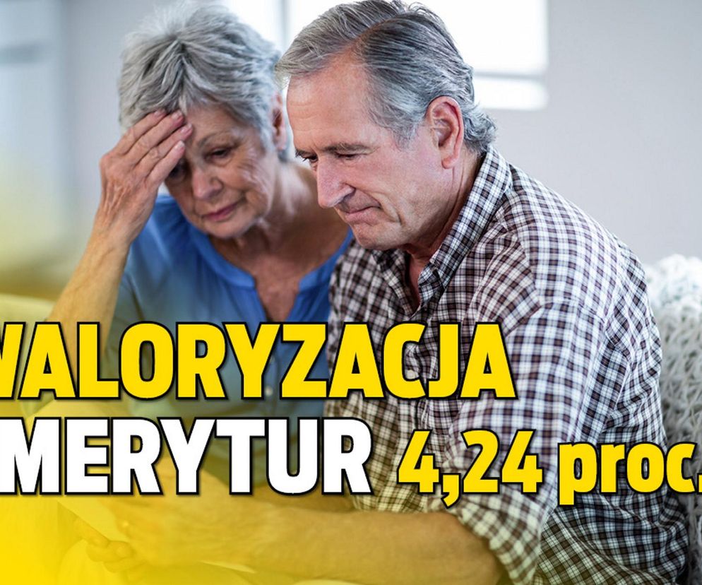 Waloryzacja emerytur 4,24 proc. 