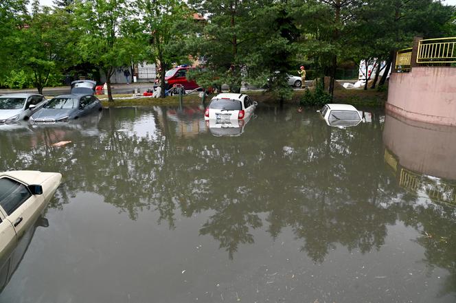 Ulewne deszcze zalały ulice Szczecina