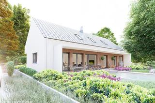 Projekt domu EC383 Nowatorski - wizualizacje, plany, propozycje aranżacji wnętrz