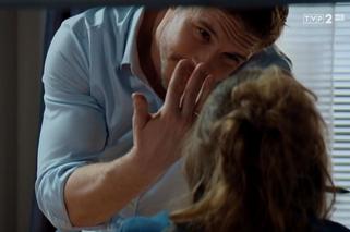 M jak miłość, odc. 1514. Ola Łęcka (Katarzyna Mosek), Marcin (Mikołaj Roznerski)