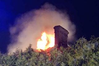 Pożar plebanii w Jaworniku Polskim