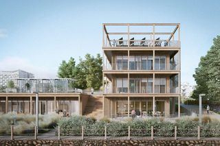 Nowy budynek w Porcie Czerniakowskim - wizualizacje