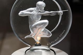 Art deco – figurka łucznika, szkło Lalique'a