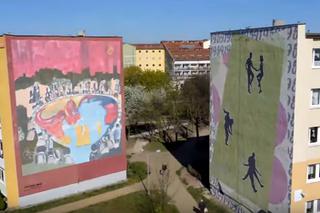 Gdańsk-Zaspa to dzielnica murali. Nie ma takiej drugiej na świecie. To nagranie z drona pokaże Wam, dlaczego możemy być z tego dumni [WIDEO]