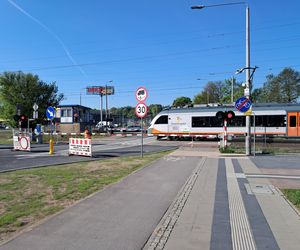 Przejazd kolejowy Starachowice Zachodnie otwarty