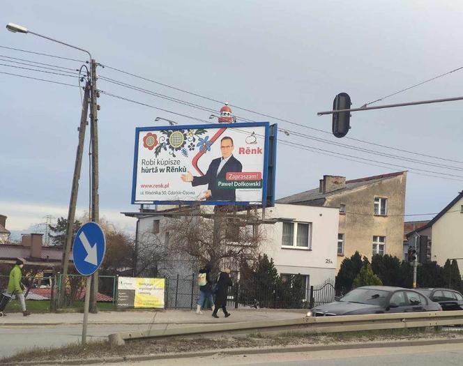 Kandydat na wójta na billboardach spółki, którą zarządza? Posłanka Pomaska demaskuje