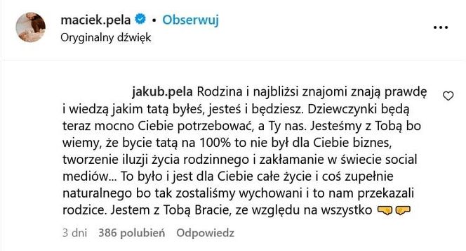  Brat Macieja Peli mówi wprost, jaka była Kaczorowska. "Rodzina i najbliżsi znajomi znają prawdę"