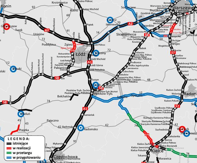 Autostrada A2 z Łodzi do Warszawy będzie szersza