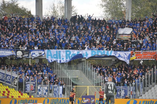 Korona Kielce - Lech Poznań. Zdjęcia kibiców na Exbud Arenie