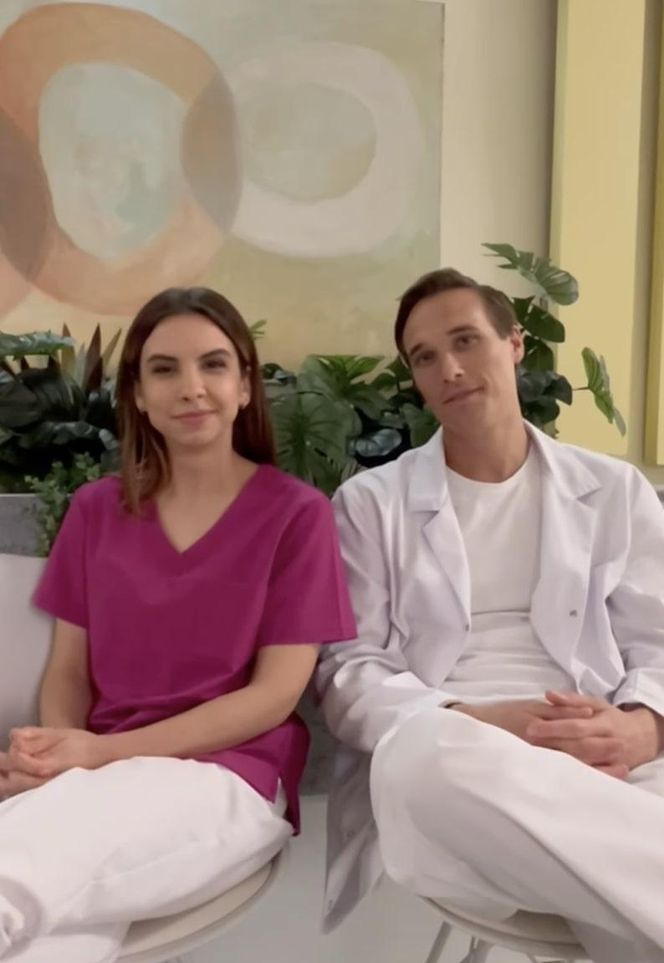 M jak miłość. Aneta (Ilona Janyst), Olek (Maurycy Popiel)