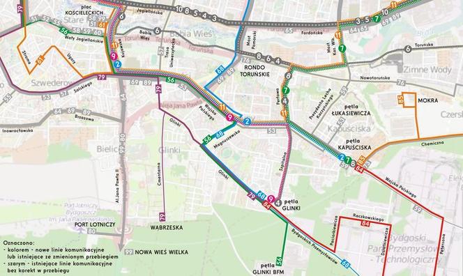 Komunikacja miejska w Bydgoszczy: Szykują się duże zmiany w połączeniach [ZDMiKP ROZKŁAD JAZDY]