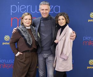 Pierwsza miłość 20. urodziny. Kinga (Aleksandra Zienkiewicz), Artur (Łukasz Płoszajski), Marysia (Aneta Zając) - grudzień 2024 r.