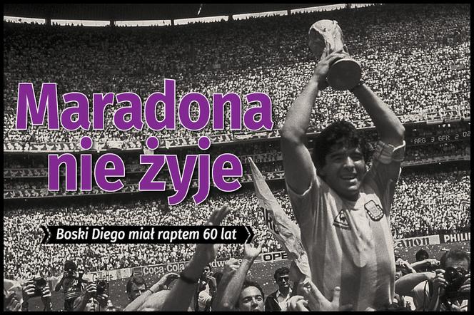 Diego Maradona NIE ŻYJE! Miał ledwie 60 lat... Świat piłki już nigdy nie będzie taki sam...