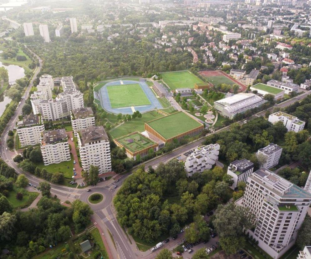 wstępny projekt rozbudowy OSiR Żoliborz