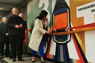 30 lat metra w Warszawie. Odsłonięcie mozaiki