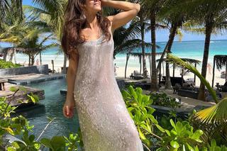 Rajskie kreacje Kingi Rusin. Skąpe bikini to dopiero początek