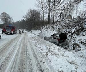 Śnieżyca w Świętokrzyskiem. Były wypadki i kolizje