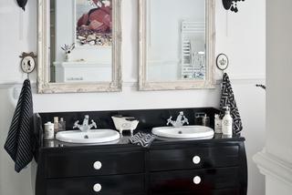 Czarno - biała łazienka: sposób na modne wnętrze