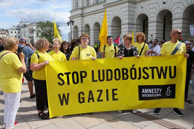 Marsz dla Palestyny przeszedł w niedzielę, 17 sierpnia ulicami Warszawy