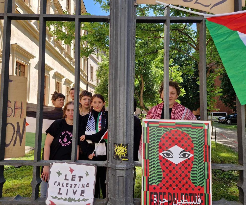 Protest studentów UJ. Tym razem chodzi o współpracę z Izraelem