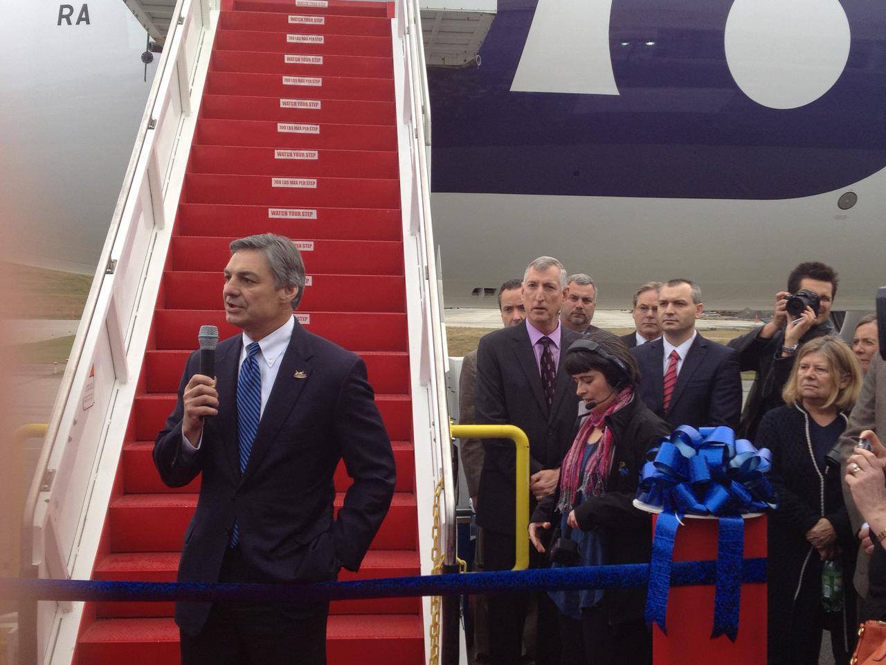 Dreamliner tuż przed startem