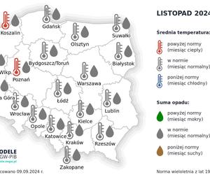 Pogoda długoterminowa IMGW zima 2024/2025