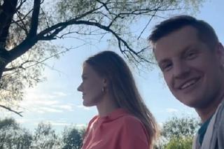 M jak miłość po wakacjach 2023. Franka (Dominika Kachlik), Paweł (Rafał Mroczek) na planie 