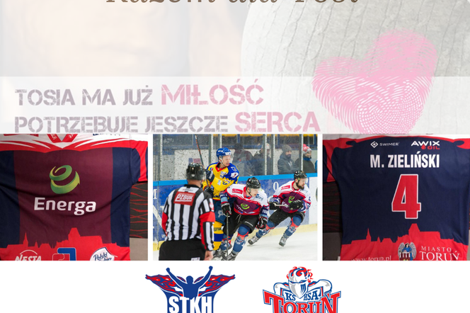 Kibice hokeja w Toruniu chcą pomóc nienarodzonej jeszcze Tosi. Trwają wyjątkowe aukcje