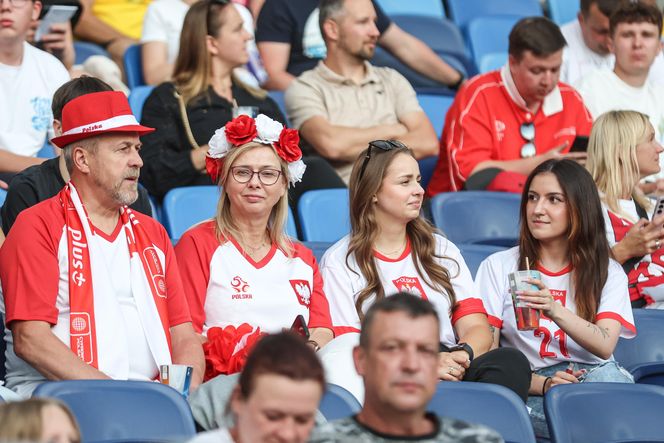 Kibice na meczu gwiazd Polska - Brazylia na Stadionie Śląskim