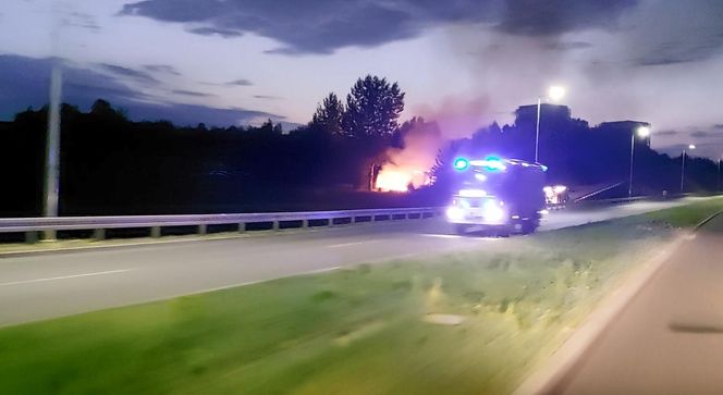 Pożar pustostanu w Rzeszowie [GALERIA]