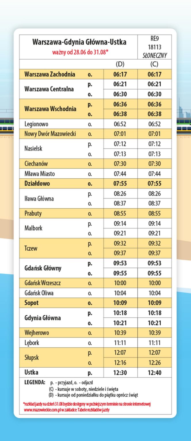 rozkład jazdy