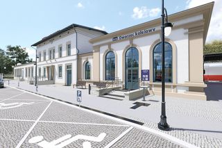 Oława - przystanek kolejowy już działa i dworzec w remoncie (wizualizacje)