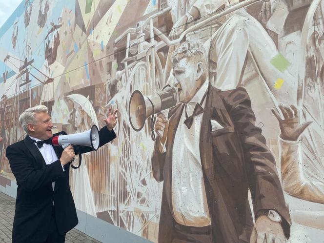 Nowy mural w Zielonej Górze. Za nami uroczyste odsłonięcie dzieła na ścianie Aresztu w Zielonej Górze 