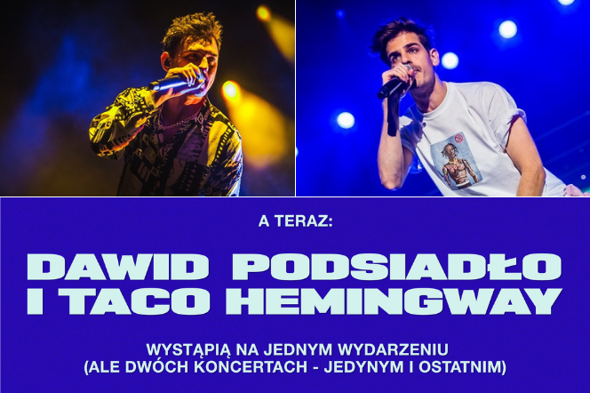 Taco Hemingway i Dawid Podsiadło na Narodowym! 'Tacosiadło' rozwali scenę w Warszawie! [BILETY]