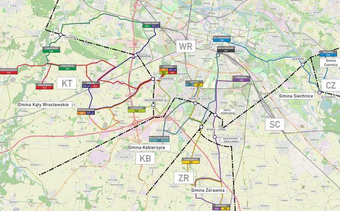 10 nowych linii autobusowych w aglomeracji wrocławskiej