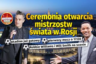 MŚ 2018: Ceremonia otwarcia. Robbie Williams otworzył mundial w Rosji