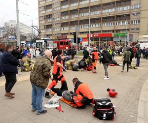 Wypadek w Szczecinie plac Rodła 