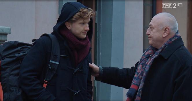 M jak miłość, odc. 1514: Otar (David Gamtsemlidze), Łukasz (Jakub Józefowicz)