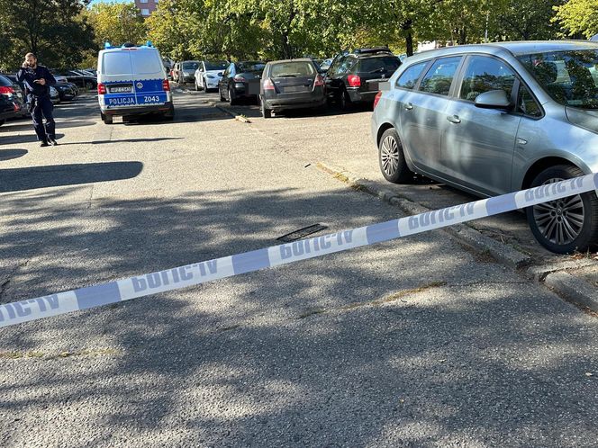 Uszkodzone samochody na Mokotowie