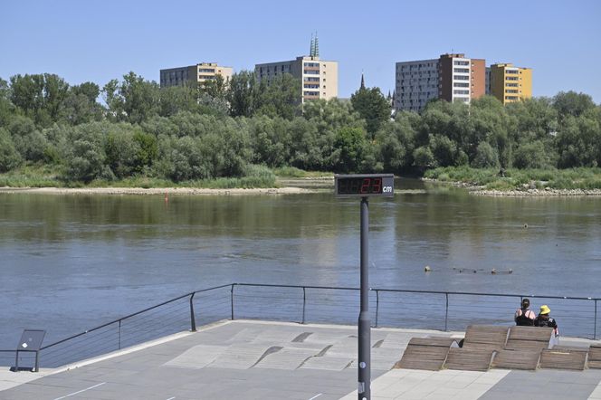 Niski stan wody w Wiśle