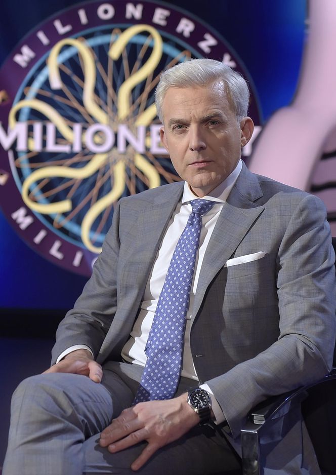 Hubert Urbański w "Milionerach" TVN-u