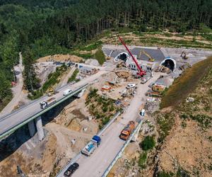 Obejście Węgierskiej Górki - postęp prac w lipcu 2024