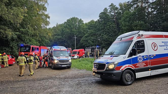 Wypadek w pobliżu Konotopu  - autobus z tirem 