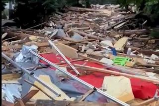 Rzeka w Głuchołazach porwała ścianę kaplicy bł. Luizy Merkert w Ośrodku Skowronek